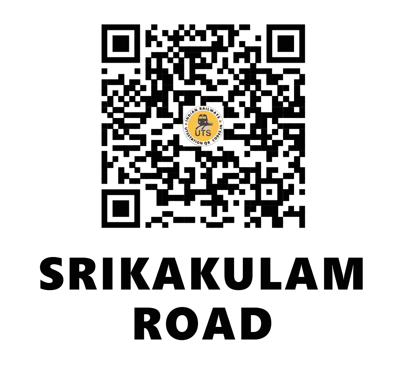 UTS QR Code for SRIKAKULAM ROAD - CHE - EO (ANDHRA PRADESH)